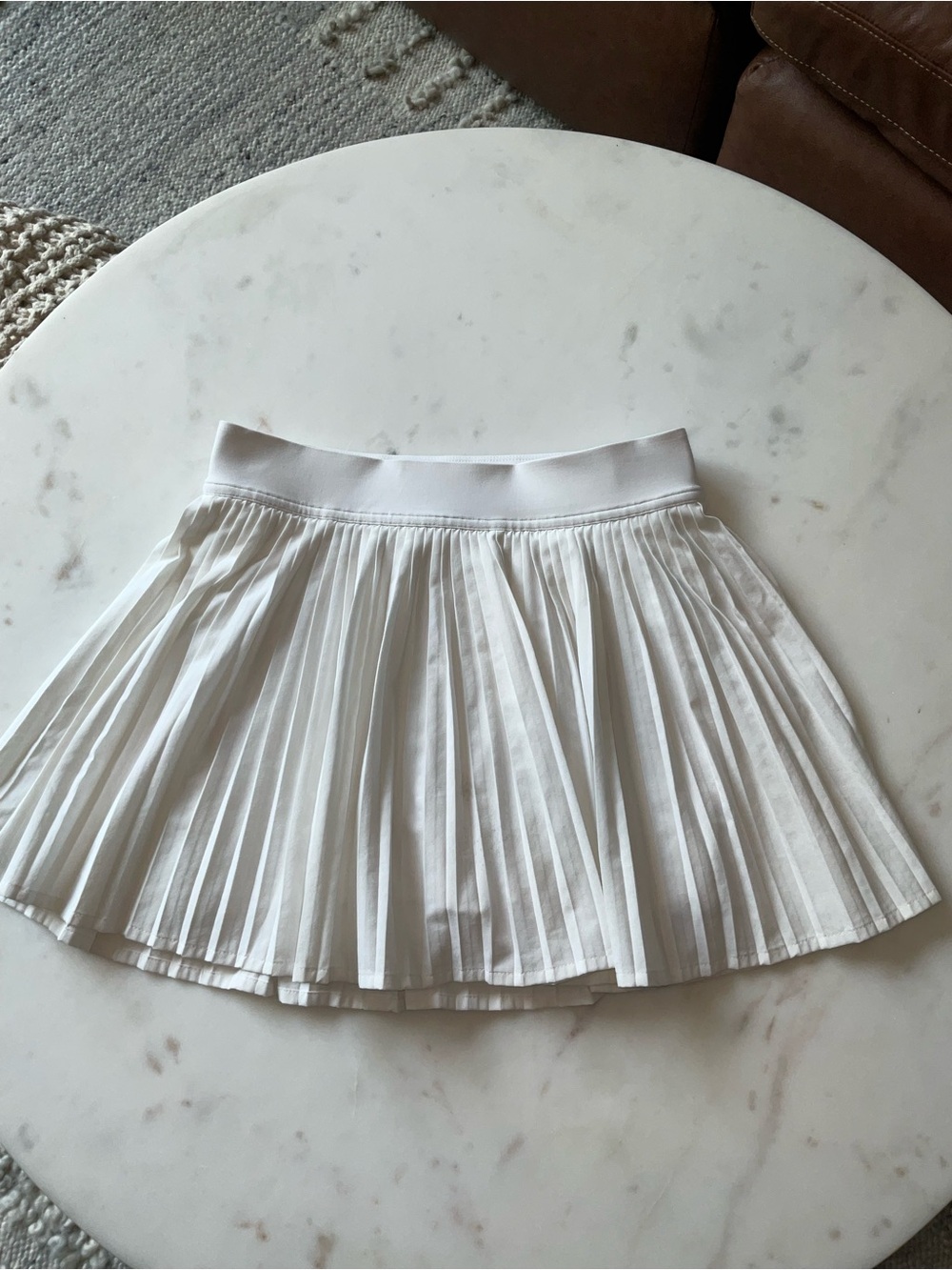 lululemon athletica White Pleated Golf Skort